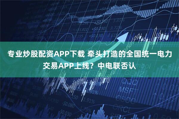专业炒股配资APP下载 牵头打造的全国统一电力交易APP上线？中电联否认